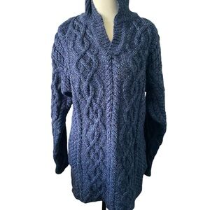 Aran Crafts Navy Wool sweater